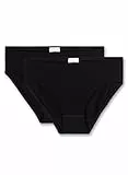 Sanetta Mädchen-Rioslip (Doppelpack) Schwarz | Hochwertige und nachhaltige Unterhose für Mädchen aus Baumwolle. Inhalt: 2er Set Unterwäsche für Mädchen