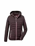G.I.G.A. DX Damen Steppjacke/Casual Funktionsjacke in Daunenoptik mit abzippbarer Kapuze Uyaka, pflaume, 44, 28041-000