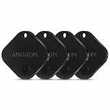 AMOROM Air Tag Tracker Bluetooth Schlüsselfinder (2025 Upgrade-Version), Kompatibel mit iOS/Android-Geräten, Telefonfinder, In der Nähe Finden, Laute Souns, Für Schlüssel/Brieftasche/Rucksack, 4 Pack