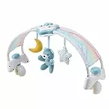 Chicco Regenbogen-Spielbogen für Kinderbett, 2in1 Evolutionskompatibel Next2Me, Babywanne mit Regenbogen und Nachtlicht Kinder mit entspannender Musik und weichen Anhängern - Baby Spiele, ab 0 Monate