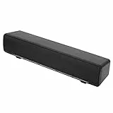 Tragbare Soundbar, Stereo Soundbar mit USB Kabel Musik Player, Bass Surround Soundbox mit 3.5 mm Audiostecker für PC, Mobiltelefone, Desktop, Laptop, Fernseher, Tablet MP3, MP4(Schwarz)