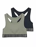 NAME IT Mädchen Nkfshort Top 2p Noos Bustier, Seagrass, 134-140 EU