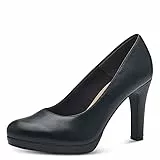 Tamaris Damen Klassische Pumps, Frauen Absatzschuhe,TOUCHit-Fußbett,elegant,edel,bequem,Absatzschuhe,high Heels,Heels,Black MATT,37 EU