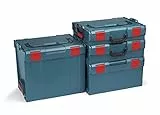 Bosch Sortimo L-BOXX Werkzeugkoffer-Set Gr 1-4 professional blau ohne logo| Professionelle Werkzeugkästen leer Kunststoff kompatibel mit Bosch professional L-Boxx