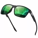 Rayruling Polarisierte Sonnenbrille Herren Damen, Sport Sunglasses Men Schwarz,Retro TR90 Ultraleicht Rahmen, UV400 HD Golf/Fahren/Angeln/Reisebrille/Outdoor-Sportarten Mode Sonnenbrillen