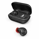 Hama Bluetooth Kopfhörer Spirit Chop (In Ear Kopfhörer mit Mikrofon, True Wireless Earbuds mit Ladestation, IPX 4, Laufzeit 16h, kabellose Kopfhörer mit Sprachsteuerung, Siri, Google) schwarz