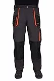 ART.MAS Arbeitshose Multifunktion Bundhose Cargo Handwerker 270g/m2, Classic (56, Graphit/orange)