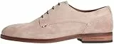 Tommy Hilfiger Herren Derby Schuhe aus Veloursleder, Beige (Coastal Taupe), 43