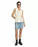 G-Star RAW Women's Shirts Singlet top wmn, Grau (lt Chalk D24591-D591-1284), M