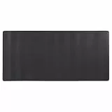 Idena 11381 - Schreibtischunterlage aus PU-Leder, 80 x 40 cm, rutschfeste Unterlage in Schwarz-Grau, beidseitig nutzbar und abwischbar
