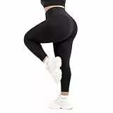 SINOPHANT Leggings Damen High Waist Große Größen, Sport Leggings Damen für Gym Outdoor 3XL