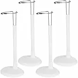 Toyvian 4pcs Weiße Verstellbare Puppenständer Puppenständer Ausstellungshalter Figuren Ausstellungsregal Puppenhalterung Unterstützung Bärenständer Geburtstagsparty Gastgeschenk 25