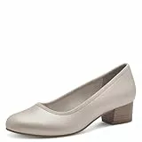 Jana Damen Pumps mit Blockabsatz Vegan, Weiß (Pearlized), 39 EU