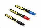 Stanley FatMax Permanentmarker mit feiner Spitze, schwarz/rot/blau, 0-47-322