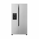 LG GSM32HSBEH Side-by-Side Kühlschrank mit Gefrierfach (562 L, Energieklasse E) mit Touch-Bedienfeld, Eis- und Wasserspender, Wassertank, Total No Frost, Silber