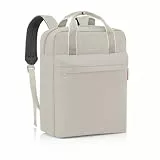 reisenthel allday backpack M - vielseitiger Rucksack für Alltag, Reisen, Einkaufen oder Arbeit - wasserabweisend, Handgepäck zugelassen, Couleur:herringbone sand