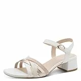 Jana Damen Sandal Heel Vegan WHT/ROSE COMB 39