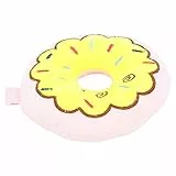 Atyhao Hund Quietsche Spielzeug, Plüsch Gefüllte Donuts Haustier Kauen Molar Spielzeug für Welpen Hunde Zähne Reinigung 13,5 cm[Rosa] Basketball