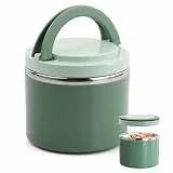 Aohyue Thermobehälter für Essen 1 Liter - Essensbehälter mit Griff, Warmhaltebehälter für Unterwegs, Thermobox und Suppen Thermoskanne