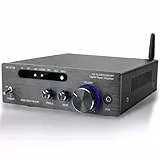 Hifi-Verstärker, 2000W Mini hifi Verstärker, 2.0-Kanal 100W*2 Bluetooth 5.3 TPA3116 Stereo-Audioverstärker, Digitale Endverstärker Soundverstärker,OPT/AUX/USB -Karteneingang, für Zuhause oder Auto