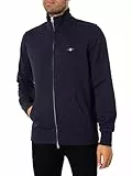 Gant Herren Reg Shield Full Zip Sweatshirt, Evening Blue, XL EU