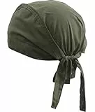 noTrash2003 Design Bandana Cap Mütze Kopftuch viele Farben für Sport und Freizeit (Rot)