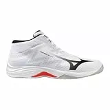 Mizuno Lightning Select Mid Sneaker, Weiß/Schwarz 2026, weiß schwarz rot, 43 EU