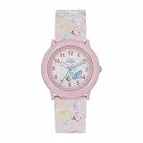 Prinzessin Lillifee Armbanduhr Mädchen Kinder Quarzuhr Analog, mit Textil Armband, Rosa, 3 bar Wasserdicht, Kommt in Uhren Geschenk Box, 2037724