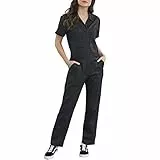 Dickies, Damen, Dickies Flex-Kurzarm-Overall, Schwarz, M
