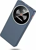 Power Bank 10000mAh Slim Klein Aber Stark Externer Handyakkus, USB C Eingang und Ausgang Powerbank, Tragbares Ladegerät mit 3 Ports kompatibel mit iPhone 16 15 14 13 12 Pro Max Plus, mit Samsung,Blau