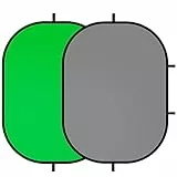 Selens Grün Grau Hintergrund Fotografie Greenscreen Chromakey 150x200cm Hintergründe Fotohintergrund Faltbarer Pop Up Musselin Self Tape Background für Porträt Studio YouTube Video Live Streaming