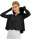 G4Free Damen Langarmshirt Sonnenschutz UV Kapuzen Jacke Leichte UPF Laufen Kühlung Feuchtigkeitsableitendes SPF Shirt Wandern Golf Angeln Radfahren Draussen
