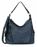 TOM TAILOR Caia Damen Hobo Bag Schultertasche Mittelgroß Blau