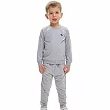 deiko Kinder Jungen Mädchen Unisex Kleidung%100 Baumwolle Outfit Kinder Kleidung Set | 2tlg langärmliges Oberteil und Hose mit Taschen