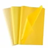 Morcheiong 60 Blatt gelbes Seidenpapier, mehrfarbig, Kunst, Geschenkverpackung, Seidenpapier, Großpackung, Geschenkverpackung, für DIY, Geburtstag, Hochzeit, Urlaub, Handwerk, Dekoration, Party,