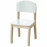 roba Kinderstuhl, Stuhl mit Lehne für Kinder, Holz weiß lackiert, 61,5 x 33 x 33,5 cm, Sitzhöhe 31,5 cm 50778WE