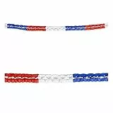 W WIDMANN MILANO Party Fashion 05336 - Boa Girlande, Frankreich, 3 m, Ø 8 cm, 2er Set, Dekoration, Mottoparty, Karneval, Sommerfest