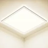 Swoieltr Deckenleuchte LED, 4000K-24W-2500LM Deckenlampe Wohnzimmer, IP44 Wasserfest Modern Schlicht Ultra dünn Lampe für Schlafzimmer, Bad, Flur, Balkon, Küche, Keller - 30cm, Quadrat