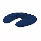 Römer Wellness Nackenhörnchen, Kräuter-Körnerkissen Relax Navy, mit 650g Weizen + je 9g Lavendel, Pfefferminze und Rosmarin, Bezug abnehmbar & waschbar; Maße: circa 35 x 27 x 3,5 cm
