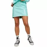 JACK & JONES Damen Jjxx Jxrowe Short Faux Leather Skirt Noos Rock, Aruba Blue/Detail:shiny, M