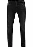 Urban Classics Herren Stretch Denim Pants Jeanshose, Black Washed, 32