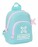 safta München HEAVEN Mini-Rucksack für den täglichen Gebrauch, ideal für Kinder verschiedener Altersgruppen, bequem und vielseitig, Qualität und Widerstandsfähigkeit, 25 x 13 x 30 cm, Himmelblau,