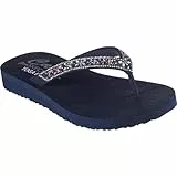 Skechers Damen Cali Meditation Butterfly Garden, Navy Mitobuck Multi Gem Rhiestone Trim, 40 EU