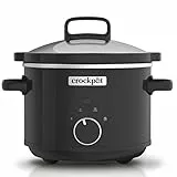 Crockpot Schongarer | entnehmbare, leicht zu reinigende Keramikschale | 2,4 Liter (1–2 Personen) | Schwarz [CSC046X]