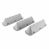 DL-pro 3 x Trommelrippe 18,4x5,3x4cm für Indesit Hotpoint C00065463 Whirlpool Bauknecht 482000022670 Robuste Mitnehmerrippe Set mit 10 Löchern Weiß für Waschmaschine Waschtrommel