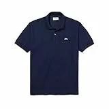 Lacoste Herren Polo-Shirt Kurzarm L1212, Männer Polo-Hemd,2 Knopf,Regular Fit,Blau,4