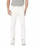 Amazon Essentials Herren Slim-Fit-Jeans - Auslauffarben, Grellweiß, 34W / 32L