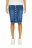 ESPRIT Maternity Damen Skirt Denim OTB Rock, per Pack Blau (Medium Wash 960), 34 (Herstellergröße: 34)