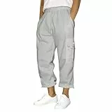 Herren-Jogginghose mit offenem Saum, Jogginghose mit Taschen, elastische Taille, Trainingsanzug, Jogginghose, athletische Reise, Kordelzug, Fitnessstudio, Workout, Herren-Trainingshose, grau, M