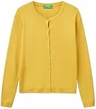 United Colors of Benetton Damen Maglia Coreana M/L 1091d5558 Strickjacke, Senf 36h, XS